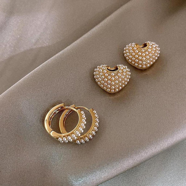 Sylvia Pearl-Look Earrings | Gold-Tone — image 2
