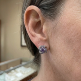 Sophia Purple Knot Earrings | Silver-Tone — image 2