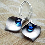 Josephine Lotus Earrings | Silver-Tone