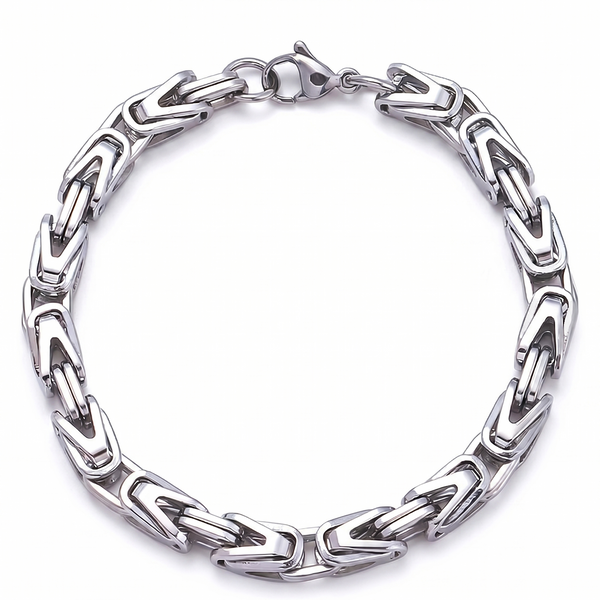 Matthew Crown Link Bracelet — Silver-Tone — image 1
