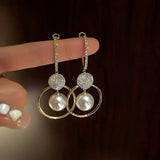 Daria Pearl-Look Shimmer Earrings - image 1