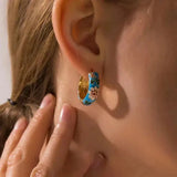 Matilda Black Flower Earrings - image 5