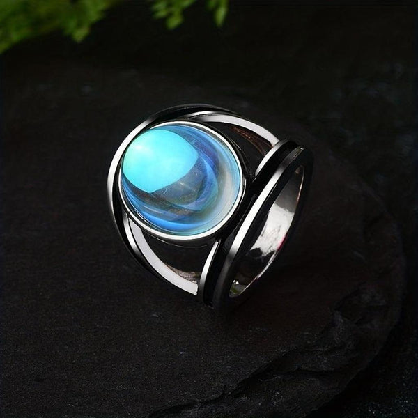 Victoria Oval Moonstone-Look Ring - image 6