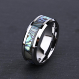 Anthony Iridescent Inlay Band Ring | Silver-Tone — image 2