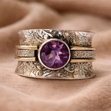 Adeline Meditation Sparkle Ring - image 2