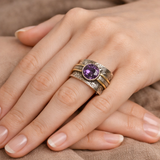 Adeline Meditation Sparkle Ring - image 3