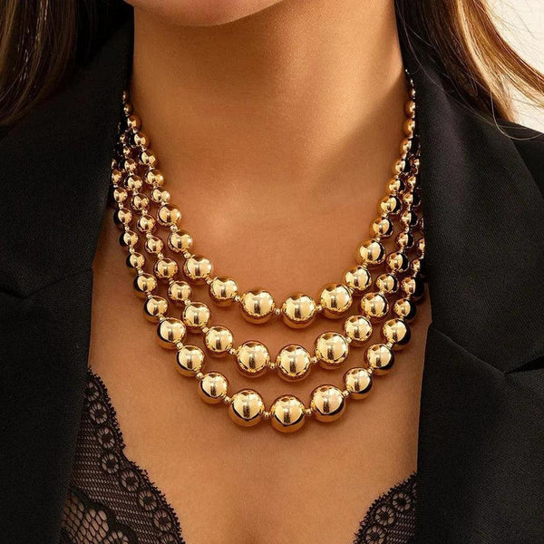Lois Bold Layered Gold-Tone Necklace