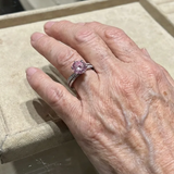 Camille Pink Contour Ring | Silver-Tone — image 2