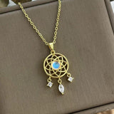 Lucinda Luminous Stone Dreamcatcher Necklace - image 6