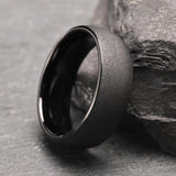 Raymond Polished Black Band Ring - image 3