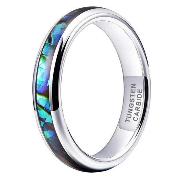 Lawrence Iridescent Inlay Band Ring | Silver-Tone — image 10