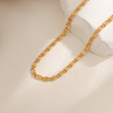 Martin Braided Chain Necklace — Gold-Tone — image 1