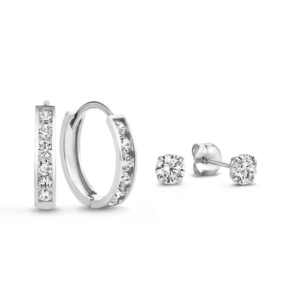Fern Stone Earring Set — Silver-Tone — image 3