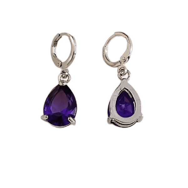 Gwyneth Purple Earrings - image 4