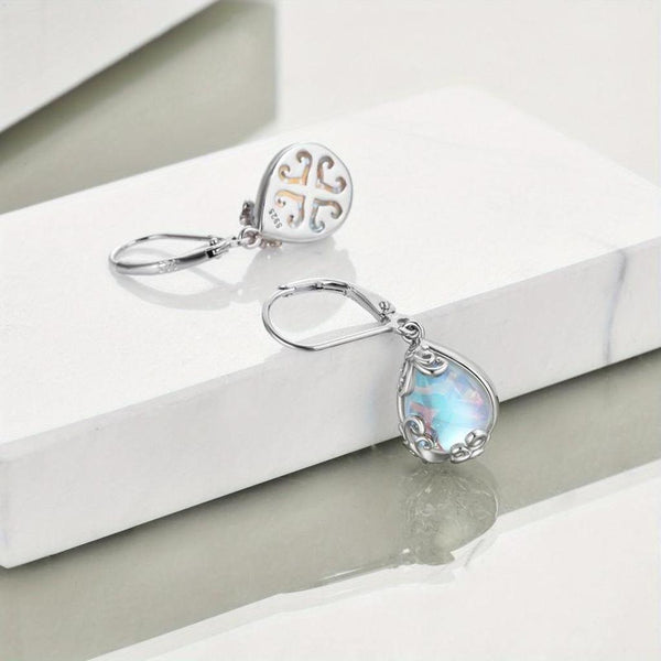 Sabina Luminous Stone Earrings - image 5