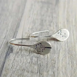 Lydia Lace-Pattern Earrings | Silver-Tone — image 4