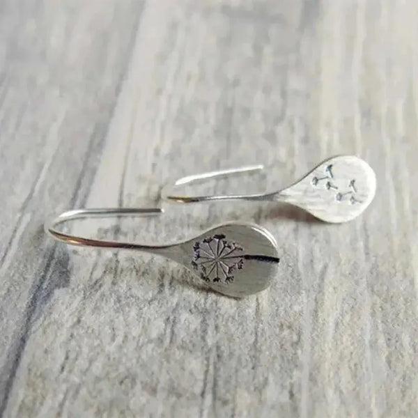 Lydia Lace-Pattern Earrings | Silver-Tone — image 4