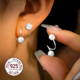 Estelle Double Spiral Sparkle Earrings - image 1
