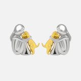 Audrey Earrings | Silver and Gold Tones — image 2