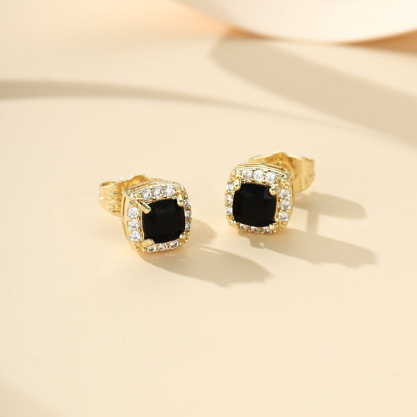 Lewis Stud Earrings — Gold-Tone — image 2