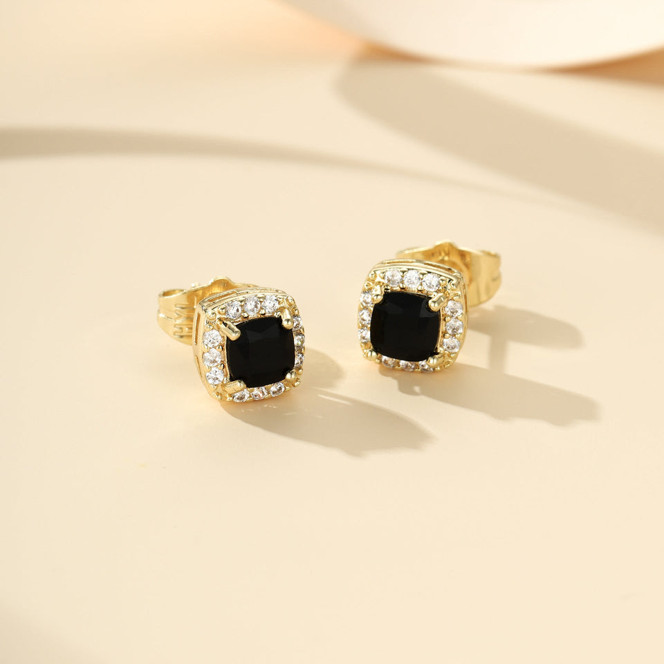 Lewis Stud Earrings — Gold-Tone — image 1