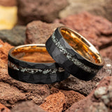 Gordon Faceted Black Band Ring - image 5
