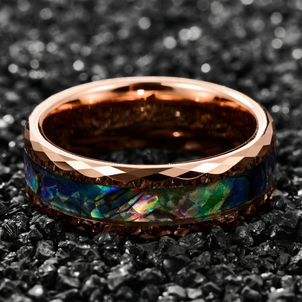 Michael Iridescent Inlay Ring | Rose-Gold-Tone — image 4