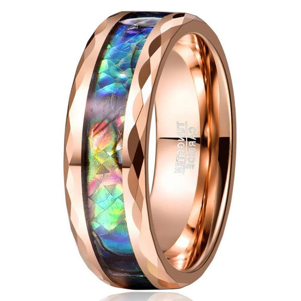 Michael Iridescent Inlay Ring | Rose-Gold-Tone