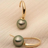 Joanna Olive-Shaped Pearl-Look Drop Earrings - image 1