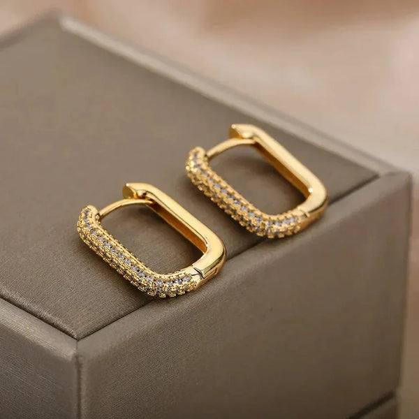 Linda Square and Round Earrings - image 2