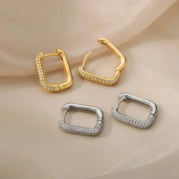 Linda Square and Round Earrings - image 1
