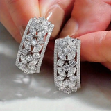 Willa Rectangular Earrings | Silver-Tone