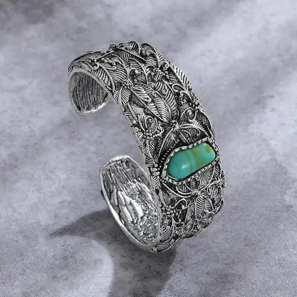 Priscilla Retro Turquoise-Color Bracelet - image 1