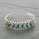 Frederica Retro Turquoise-Color Accent Bracelet - image 1