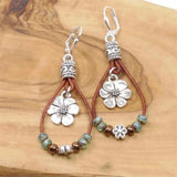 Vivian Retro Flower Earrings - image 1