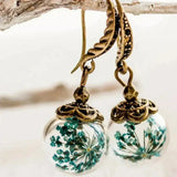 Nerissa Antique-Style Gold-Tone Flower Earrings