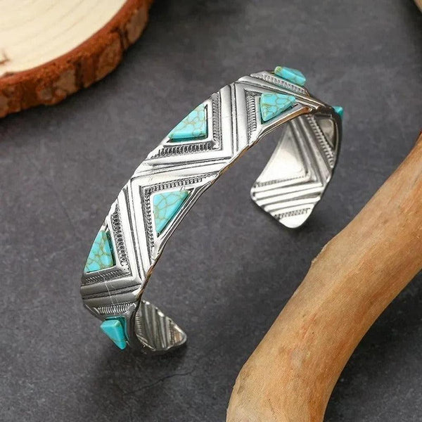 Ida Retro Boho Turquoise-Color Bracelet - image 1