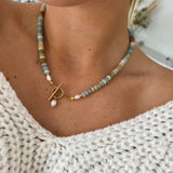 Georgina Retro Gold-Tone Accent Necklace
