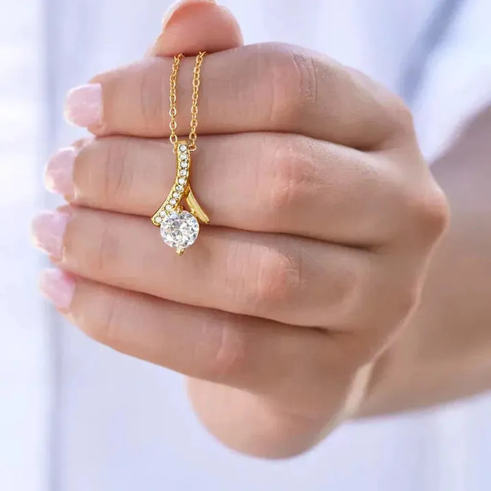 Verity Retro Gold-Tone Sparkle Necklace