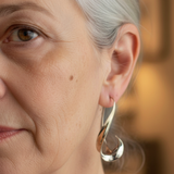 Cordelia Twist Drop Earrings | Two-Tone — image 3