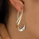 Cordelia Twist Drop Earrings | Two-Tone