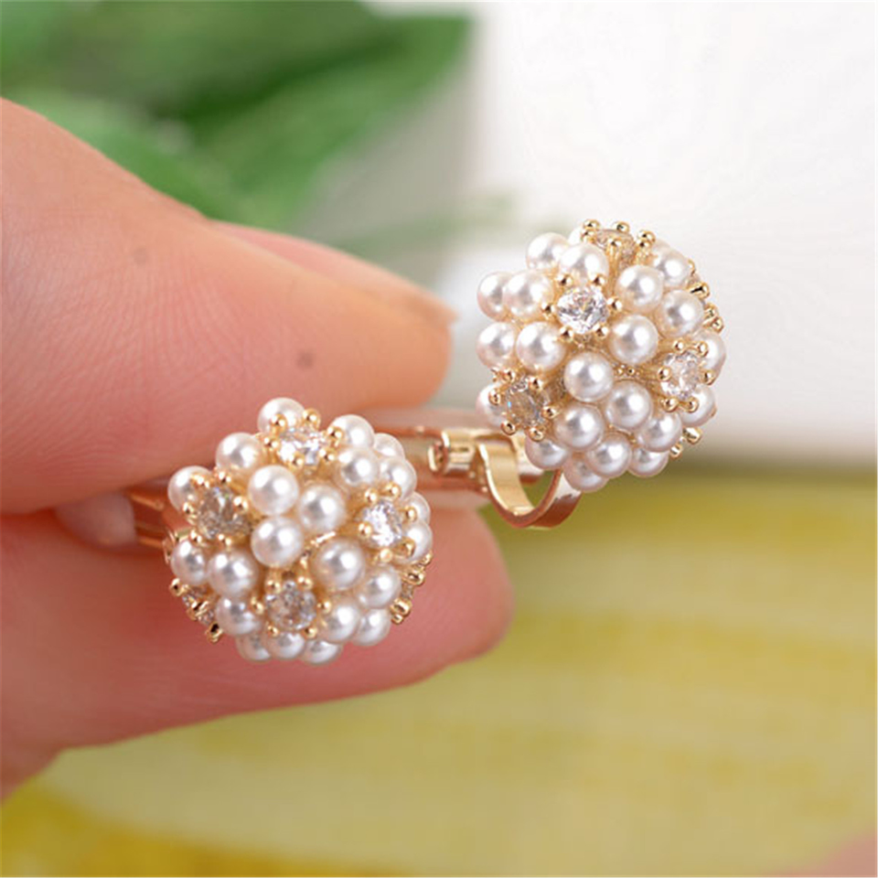 Laura Retro Pearl-Look Earrings - image 1