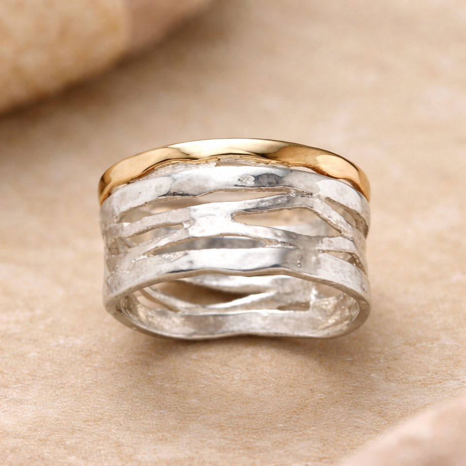 Regina Retro Ring | Two-Tone