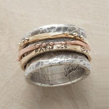 Sylvie Retro Ring | Rose and Silver Tones