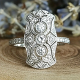 Augusta Retro Ring | Silver-Tone