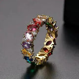 Moira Retro Multicolor Accent Ring - image 1