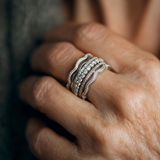 Nell Retro Multirow Accent Ring - image 3
