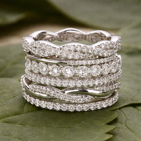 Nell Retro Multirow Accent Ring - image 1