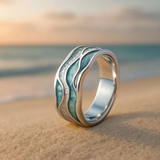 Sally Ocean Wave Ring - image 1