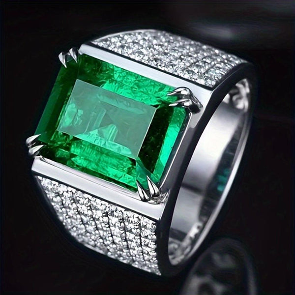 Ottilie Green Sparkle Ring - image 1